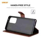 For Samsung Galaxy A52 5G / 4G ENKAY Hat-Prince Horizontal Flip PU Leather Case with Holder & Card Slots & Wallet(Brown) - 3