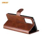 For Samsung Galaxy A72 5G / 4G ENKAY Hat-Prince Horizontal Flip PU Leather Case with Holder & Card Slots & Wallet(Brown) - 2