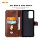 For Samsung Galaxy A72 5G / 4G ENKAY Hat-Prince Horizontal Flip PU Leather Case with Holder & Card Slots & Wallet(Brown) - 4
