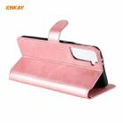 For Samsung Galaxy S21 5G ENKAY Hat-Prince Horizontal Flip PU Leather Case with Holder & Card Slots & Wallet(Pink) - 2