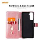 For Samsung Galaxy S21 5G ENKAY Hat-Prince Horizontal Flip PU Leather Case with Holder & Card Slots & Wallet(Pink) - 4