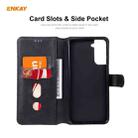 For Samsung Galaxy S21 5G ENKAY Hat-Prince Horizontal Flip PU Leather Case with Holder & Card Slots & Wallet(Black) - 4