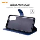 For Samsung Galaxy S21+ 5G ENKAY Hat-Prince Horizontal Flip PU Leather Case with Holder & Card Slots & Wallet(Dark Blue) - 3