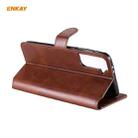 For Samsung Galaxy S21+ 5G ENKAY Hat-Prince Horizontal Flip PU Leather Case with Holder & Card Slots & Wallet(Brown) - 2