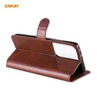 For Samsung Galaxy S21 Ultra 5G ENKAY Hat-Prince Horizontal Flip PU Leather Case with Holder & Card Slots & Wallet(Brown) - 2