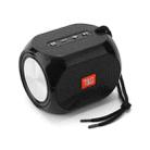 T&G TG196 TWS Subwoofer Bluetooth Speaker With Braided Cord, Support USB/AUX/TF Card/FM(Black) - 1