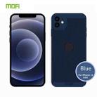 For iPhone 12 mini MOFi Honeycomb Texture Breathable PC Shockproof Protective Back Cover Case (Blue) - 1