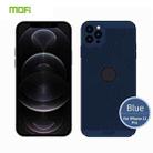 For iPhone 12 Pro MOFi Honeycomb Texture Breathable PC Shockproof Protective Back Cover Case(Blue) - 1