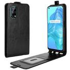 For OPPO Realme V5/K7X/Realme Q2/Realme 7 5G R64 Texture Single Vertical Flip Leather Protective Case with Card Slots & Photo Frame(Black) - 1