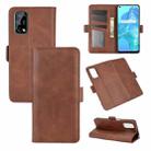 For OPPO Realme V5 / K7X / Realme Q2 / Realme 7 5G Dual-side Magnetic Buckle Horizontal Flip Leather Case with Holder & Card Slots & Wallet(Brown) - 1