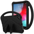 For iPad Air/Air2/9.7(2018)&(2017) EVA Flat Anti Falling Protective Case Shell with Holder(Black) - 1