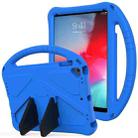 For iPad Air/Air2/9.7(2018)&(2017) EVA Flat Anti Falling Protective Case Shell with Holder(Blue) - 1