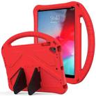 For iPad Air/Air2/9.7(2018)&(2017) EVA Flat Anti Falling Protective Case Shell with Holder(Red) - 1