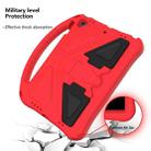 For iPad Air/Air2/9.7(2018)&(2017) EVA Flat Anti Falling Protective Case Shell with Holder(Red) - 5