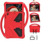 For iPad Air/Air2/9.7(2018)&(2017) EVA Flat Anti Falling Protective Case Shell with Holder(Red) - 7
