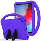 For iPad Air/Air2/9.7(2018)&(2017) EVA Flat Anti Falling Protective Case Shell with Holder(Purple) - 1