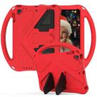 For iPad Pro 9.7 EVA Flat Anti Falling Protective Case Shell with Holder(Red) - 2