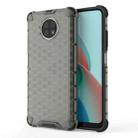 For Xiaomi Redmi Note9T  Shockproof Honeycomb PC + TPU Case(Grey) - 1