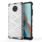 For Xiaomi Redmi Note9T  Shockproof Honeycomb PC + TPU Case(White) - 1