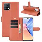 For vivo iQOO U3/vivo Y52S Litchi Texture Horizontal Flip Protective Case with Holder & Card Slots & Wallet(Brown) - 1