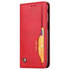Knead Skin Texture Horizontal Flip Leather Case for Galaxy J6+, with Photo Frame & Holder & Card Slots & Wallet(Red) - 1