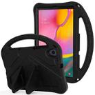 For Samsung Galaxy Tab A 10.1 (2019) T510 EVA Flat Anti Falling Protective Case Shell with Holder(Black) - 1