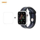 For Apple Watch Series 6/5/4/SE 40mm ENKAY Hat-Prince 2 in 1 Rainbow Silicone Watch Band + 3D Full Screen PET Curved Hot Bending HD Screen Protector Film(Color 3) - 1