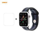 For Apple Watch Series 6/5/4/SE 44mm ENKAY Hat-Prince 2 in 1 Rainbow Silicone Watch Band + 3D Full Screen PET Curved Hot Bending HD Screen Protector Film(Color 3) - 1