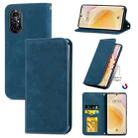 For Huawei Nova 8 5G Retro Skin Feel Business Magnetic Horizontal Flip Leather Case With Holder & Card Slots & Wallet & Photo Frame(Blue) - 1