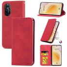 For Huawei Nova 8 5G Retro Skin Feel Business Magnetic Horizontal Flip Leather Case With Holder & Card Slots & Wallet & Photo Frame(Red) - 1