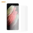 10 PCS For Samsung Galaxy S21 Ultra 5G ENKAY Hat-Prince 3D Full Screen PET Curved Hot Bending HD Screen Protector Soft Film(Transparent) - 1