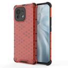 For Xiaomi Mi 11 Shockproof Honeycomb PC + TPU Case(Red) - 1