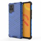 For vivo IQOO 7  Shockproof Honeycomb PC + TPU Case(Blue) - 1