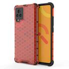 For vivo IQOO 7  Shockproof Honeycomb PC + TPU Case(Red) - 1