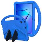 For Huawei MediaPad T3 10 EVA Flat Anti Falling Protective Case Shell with Holder(Blue) - 1