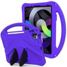 For iPad Air 2022 / 2020 10.9 EVA Flat Anti Falling Protective Case Shell with Holder(Purple) - 1