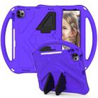For iPad Air 2022 / 2020 10.9 EVA Flat Anti Falling Protective Case Shell with Holder(Purple) - 2