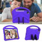 For iPad Air 2022 / 2020 10.9 EVA Flat Anti Falling Protective Case Shell with Holder(Purple) - 3