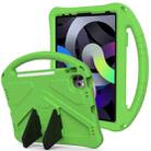 For iPad Air 2022 / 2020 10.9 EVA Flat Anti Falling Protective Case Shell with Holder(Green) - 1