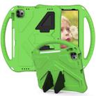 For iPad Air 2022 / 2020 10.9 EVA Flat Anti Falling Protective Case Shell with Holder(Green) - 2