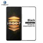 For vivo iQOO7 PINWUYO 9H 3D Curved Full Screen Explosion-proof Tempered Glass Film(Black) - 1