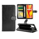 For OPPO Realme V3 Crazy Horse Texture Leather Horizontal Flip Protective Case with Holder & Card Slots & Wallet & Photo Frame(Black) - 1