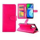 For OPPO Realme V3 Crazy Horse Texture Leather Horizontal Flip Protective Case with Holder & Card Slots & Wallet & Photo Frame(Rose Red) - 1