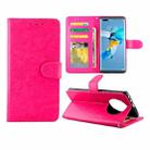 For Huawei Mate40 Pro/Mate40 Pro+ Crazy Horse Texture Leather Horizontal Flip Protective Case with Holder & Card Slots & Wallet & Photo Frame(Rose Red) - 1