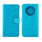 For Huawei Mate40 Pro/Mate40 Pro+ Crazy Horse Texture Leather Horizontal Flip Protective Case with Holder & Card Slots & Wallet & Photo Frame(Baby Blue) - 2