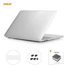 ENKAY 3 in 1 Crystal Laptop Protective Case + US Version TPU Keyboard Film + Anti-dust Plugs Set for MacBook Pro 13.3 inch A1708 (without Touch Bar)(Transparent) - 1