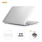 ENKAY 3 in 1 Crystal Laptop Protective Case + EU Version TPU Keyboard Film + Anti-dust Plugs Set for MacBook Pro 13.3 inch A1706 / A1989 / A2159 (with Touch Bar)(Transparent) - 1