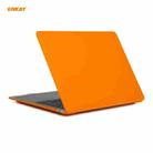 ENKAY 3 in 1 Matte Laptop Protective Case + US Version TPU Keyboard Film + Anti-dust Plugs Set for MacBook Air 13.3 inch A1932 (2018)(Orange) - 2