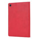 Knead Skin Texture Horizontal Flip Leather Case for Galaxy Tab A 10.1 2019 T515 / T510, with Photo Frame & Holder & Card Slots & Wallet(Red) - 2