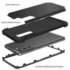 For Samsung Galaxy S21 Plus 5G PC+ Silicone Three-piece Anti-drop Mobile Phone Protective Back Cover(Black) - 3